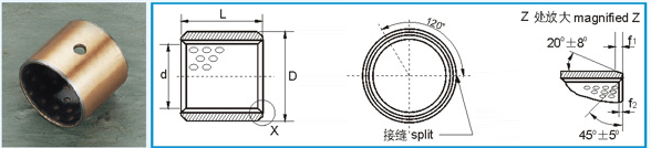 SF-2 標(biāo)準(zhǔn)襯套尺寸