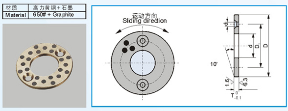 JTW 固體潤(rùn)滑軸承標(biāo)準(zhǔn)公制尺寸